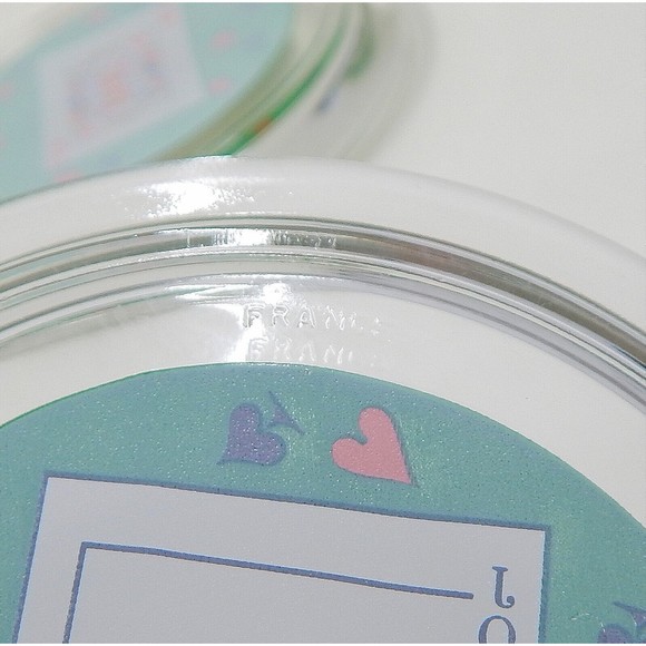 Playing Card Glass Coasters Suits Luminarc France Joker King Queen Ace Set of 4 - Picture 9 of 9